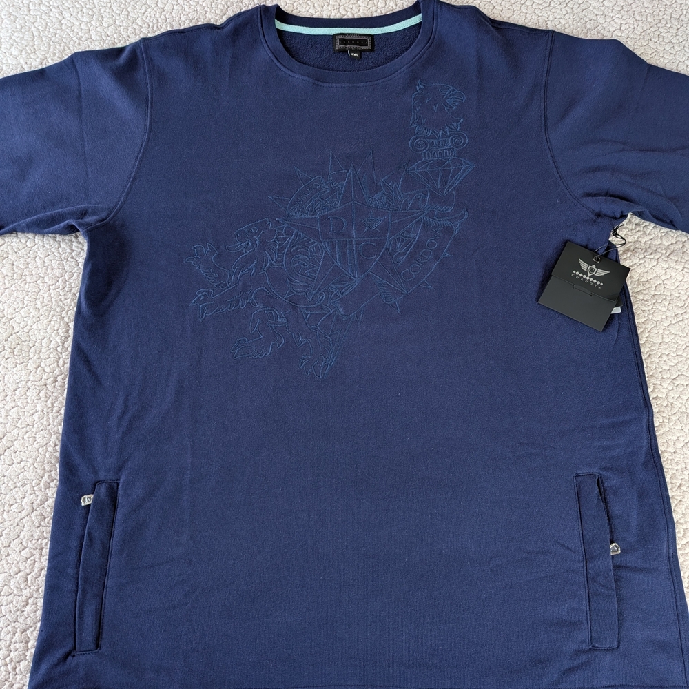 Cordova Diamond USA Made Heavyweight Knit Shirt XXL Blue